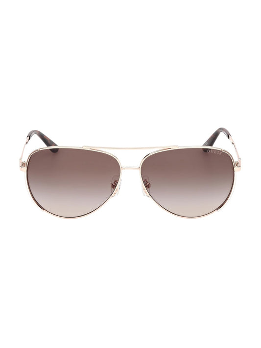 Guess Lentes de Sol GU00193 para Mujer, Armazón Metálico y Micas Humo Degradado con Protección UV Nivel 3
