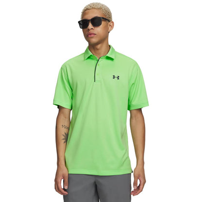 Under Armour Tech Polo de Golf para Hombre - (715) Lumos Lime - Pitch Gray - 3XL