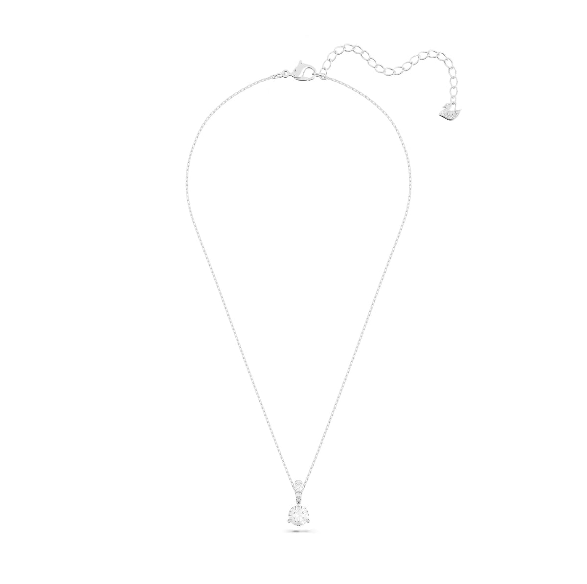 Arete de Vidrio Solitario Swarovski