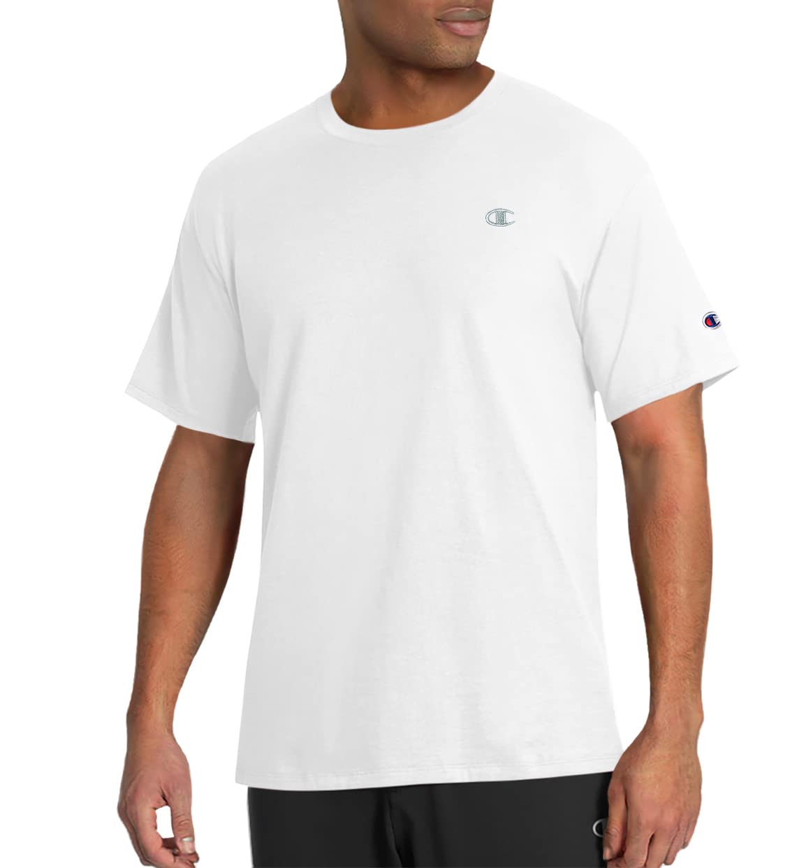 Champion Playera Clásica para Hombre - CH - Blanco