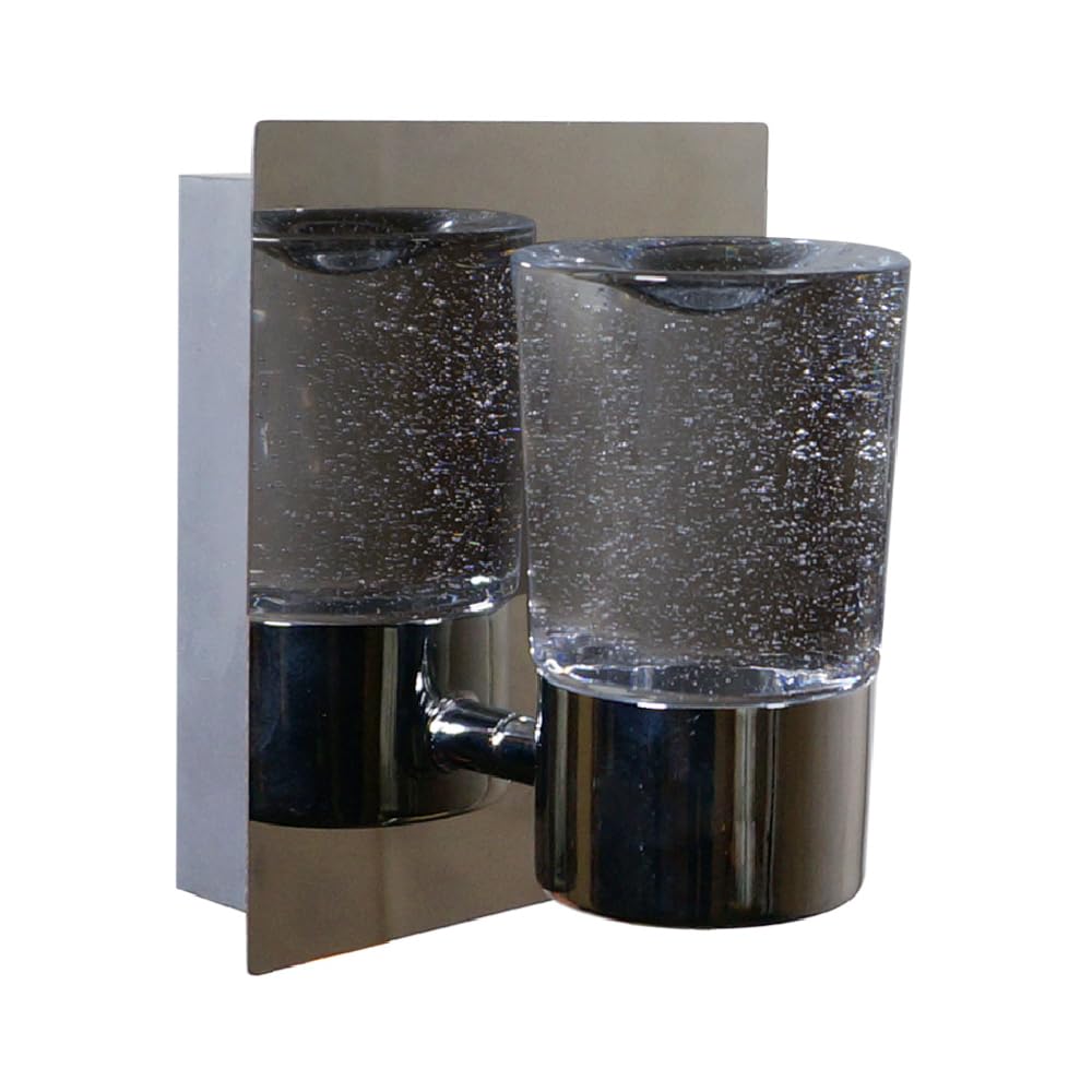 Tecnolite - Lámpara de Pared Arbotante Cristal LED 5.5 W, Luz Cálida Brillante, No atenuable