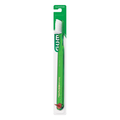 GUM Classic - cepillo para polvo de dientes suave, cabezal compacto, incluye punta de goma, 1 unidad (paquete de 6)