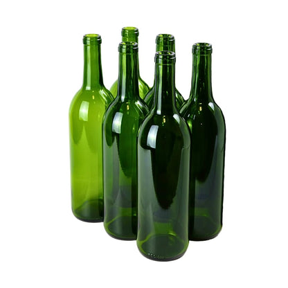 FastRack W5 - Botellas de vino verde champaña (750 ml, 6 unidades)