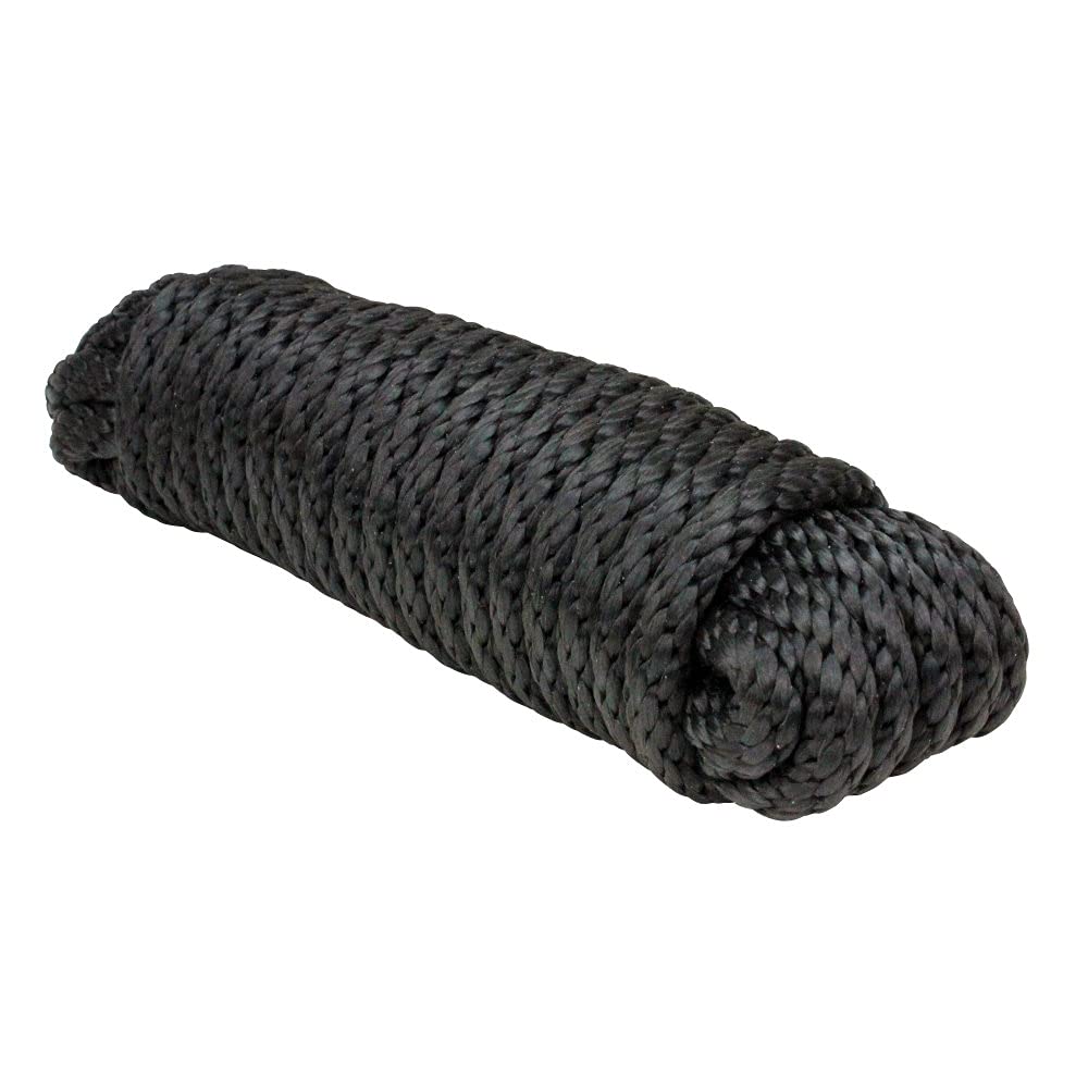 Extreme Max Cuerda de Utilidad Multiusos Trenzada, Rojo/Blanco, 3/8 in x 100 ft 3008.0022 - 3 - 8" x 100' - Negro