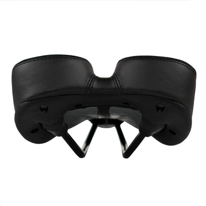 Planet Bike, sillín para Bicicleta clásico y Confortable con Sistema de Alivio anatómico, para Varones (Plateado/Negro)