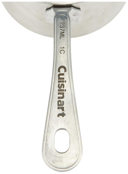 Cuisinart CTG-00-SMC - Juego de 4 tazas medidoras de acero inoxidable, color plateado