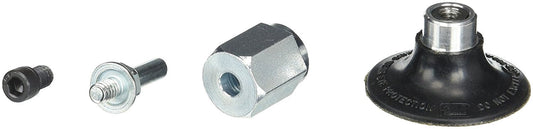 3M Roloc Almohadilla de Respaldo para Disco 5539, 2 in, Negro y Plata | Almohadilla de respaldo duradera y de cambio rápido
