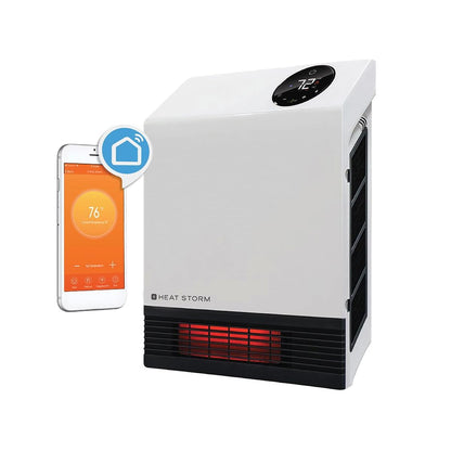 Heat Storm HS-1000-WX-WIFI Calentador de pared infrarrojo WiFi, 1000 W