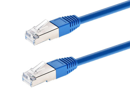 Monoprice Cable de Red Cat6A Ethernet Blindado Azul Zeroboot - 7ft
