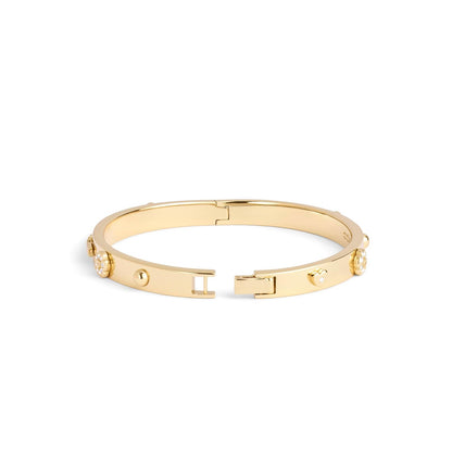 Coach - Pulsera de pulsera con motivos mixtos para mujer, Talla única, Latón Vidrio, Sin piedra preciosa