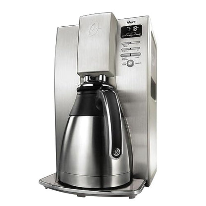 Oster Cafetera Gourmet Collection con jarra térmica | Jarrá Térmica, Sistema de Colado, Apagado automático, panel digital, mantiene el café caliente