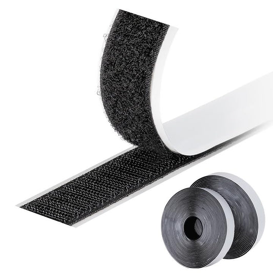 Cinta Velcro Adhesiva Doble Cara 8M, Cierre Autoadhesivo 20mm Reutilizable | Fijación Práctica Sin Taladro, Recortable Y Fácil De Retirar Para Organizar Cables, Decoración Y Objetos Del Hogar