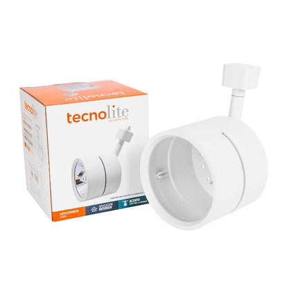 Tecnolite Lámpara Spot de Riel Dirigible Potencia Máx. 60 W, Base G53, Foco AR111 no incluido