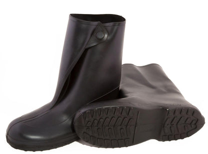 Tingley goma 1400Ã‚ Chanclo de hule de 25.4Ã‚ cm con bota de botón, tamaño mediano, color negro