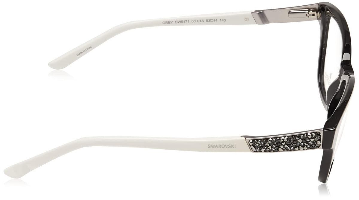 SWAROVSKI Grey Sk5171, Gafas De Lectura Mujer, Negro (Black), 53 14 140