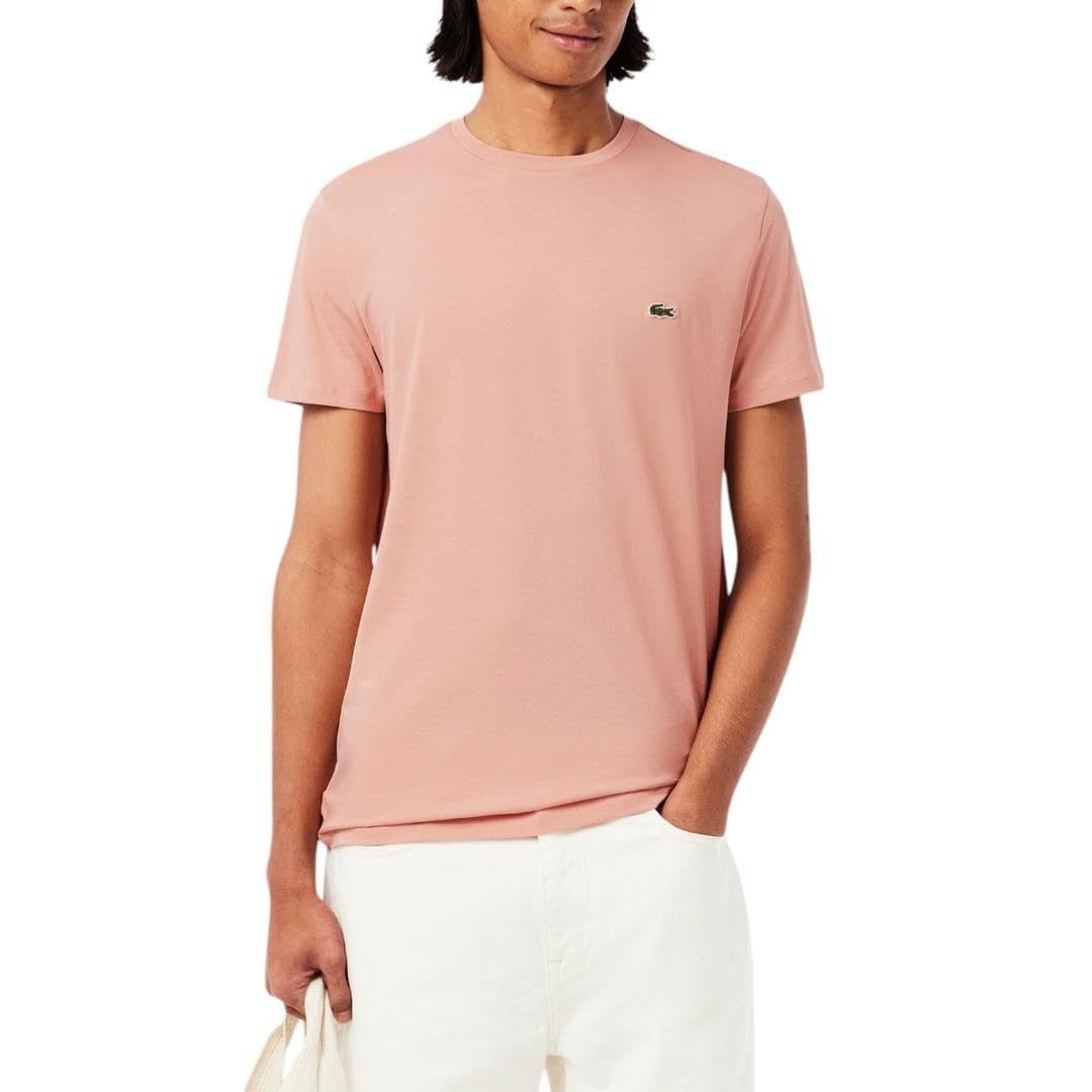Lacoste Playera Clásica para Hombre, Cuello Redondo - XL - Beige