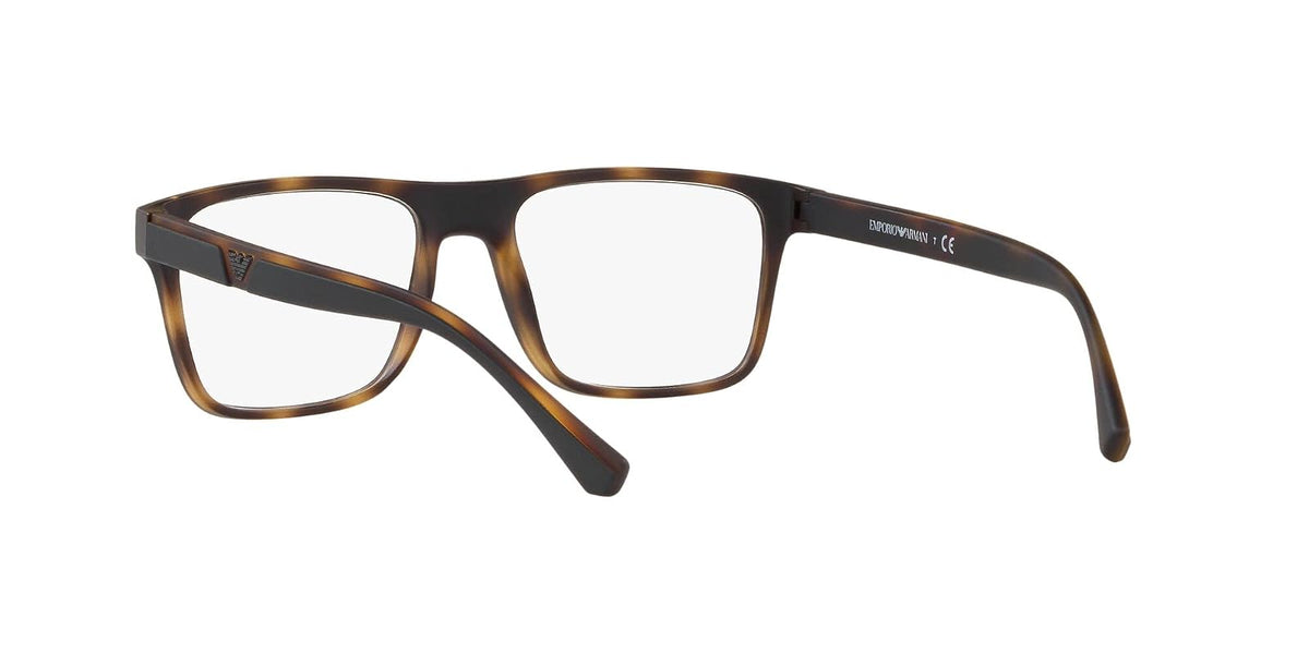 Emporio Armani Ea4115 - Marcos para anteojos graduadas para hombre con dos clips intercambiables rectangulares
