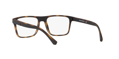 Emporio Armani Ea4115 - Marcos para anteojos graduadas para hombre con dos clips intercambiables rectangulares