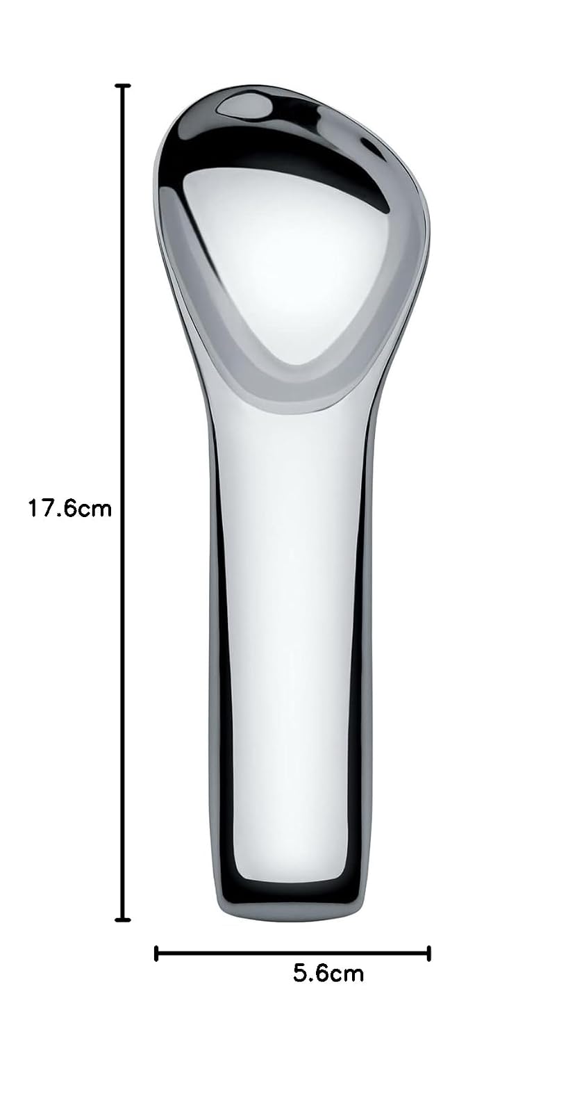 Alessi VS05 Koki - Cuchara para helado, color plateado