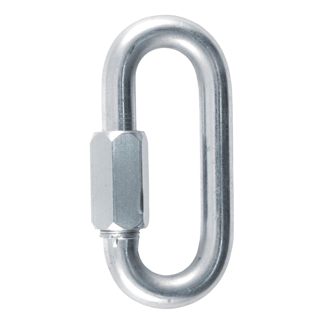 Curt 82932 Gancho de Seguridad para Remolque de eslabones rápidos con Rosca y mosquetón, 1/2 Pulgada de diámetro, 16 Libras de Resistencia a la Rotura
