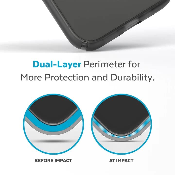 Speck Presidio Perfect Mist Funda con MagSafe Compatible con iPhone 14 Pro, Protección Caídas 4m, Resistente a Rayones, Protección Antimicrobiana - Negro