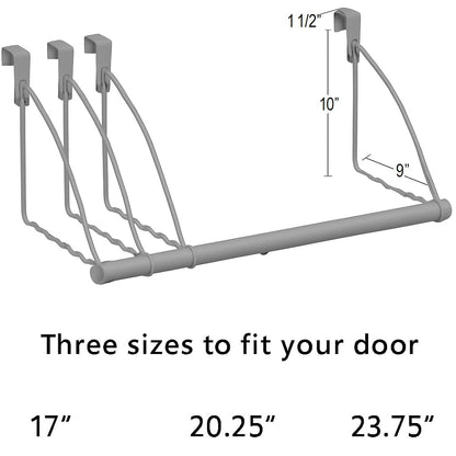 Holdn Colgador de Almacenamiento Sobre Puerta | Gris, paquete de 1, ropa, toallas, ampliable