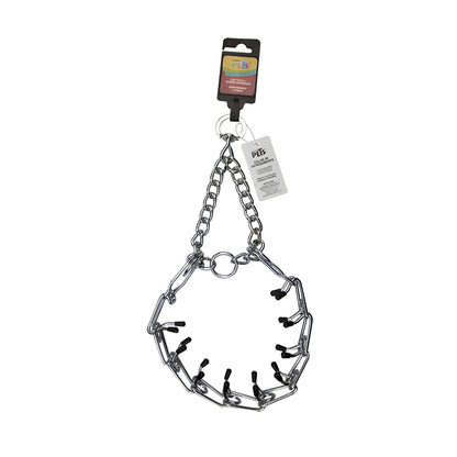 Fancy Pets Collar de Entrenamiento con Púas de Acero Cromado 4 mm 60 cm para Perros Medianos y Grandes