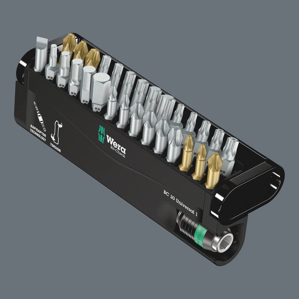 Wera - Universal Rapidaptor Bit-Check, 30 unidades