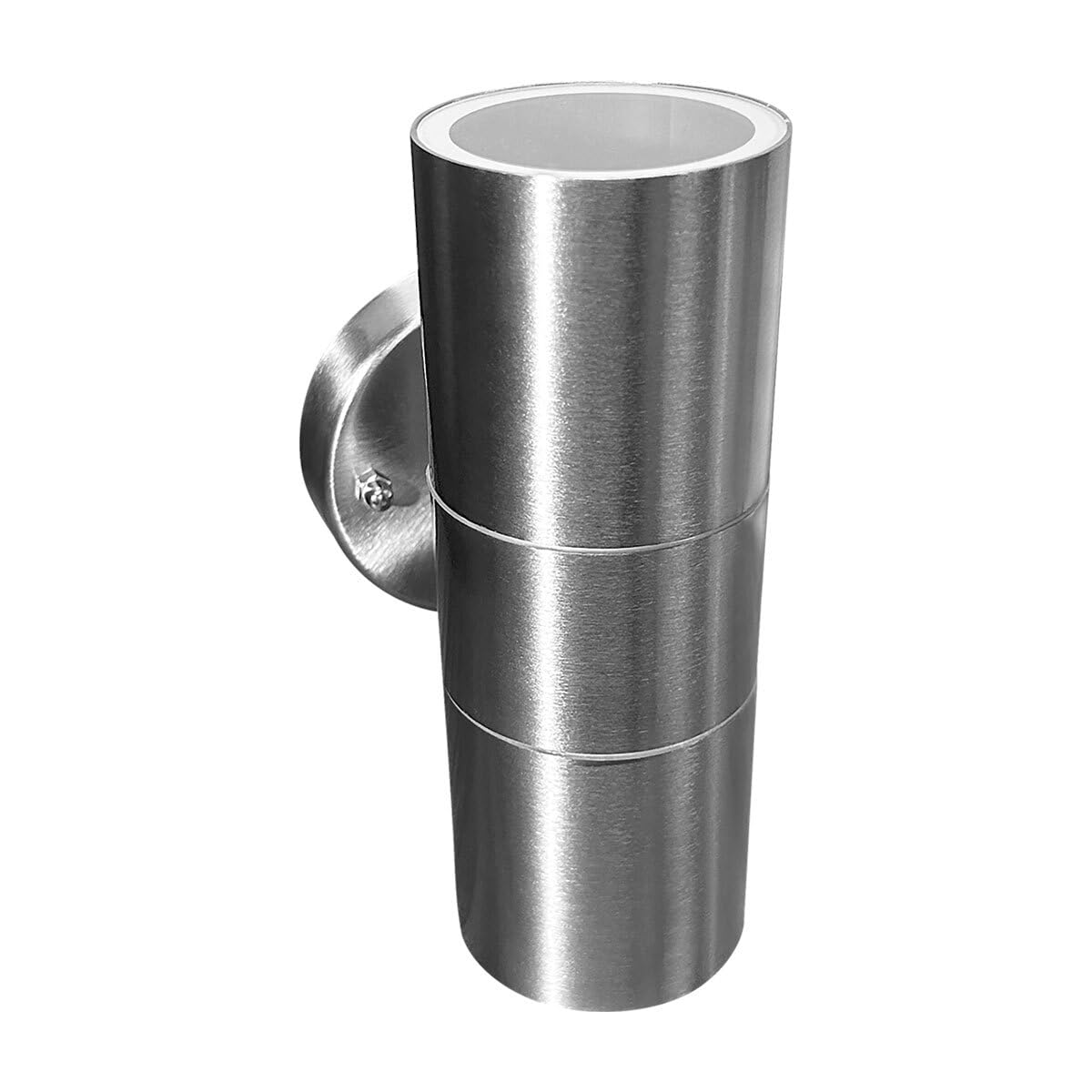 Luminaria de Pared Exterior Doble Cilindro, ADE-013, Acero Inoxidable + Vidrio, 2xGU10, IP54, Luz Decorativa para Fachadas y Muros, Artlite