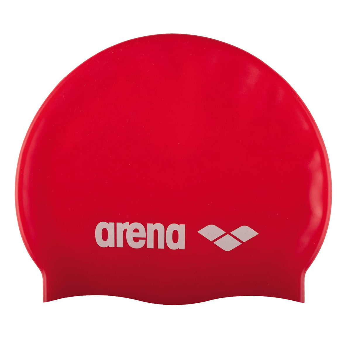 Arena Classic Gorro de Natación Infantil de Silicona - ROJO - BLANCO