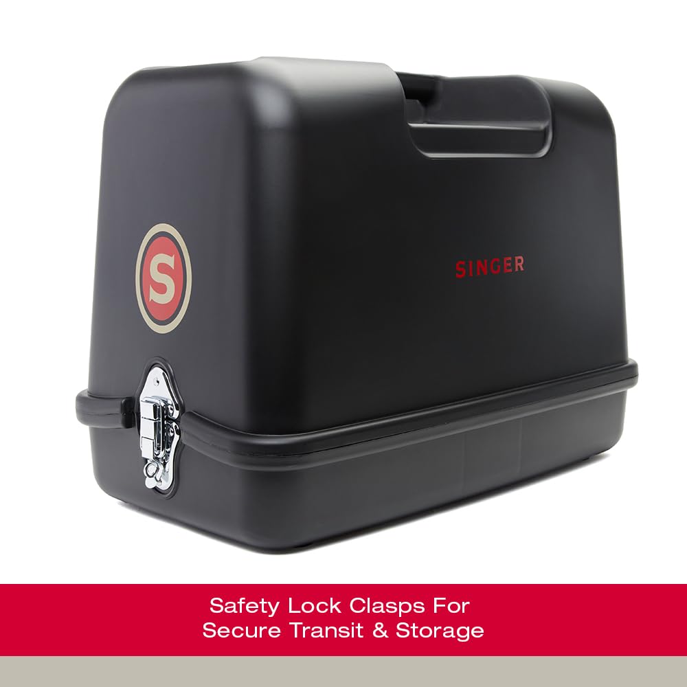 SINGER - Funda de transporte universal para máquina de coser, compatible con la mayoría de máquinas de coser portátiles de brazo última intervensión, bandeja interior antideslizante, comodidad y