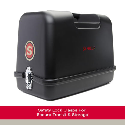 SINGER - Funda de transporte universal para máquina de coser, compatible con la mayoría de máquinas de coser portátiles de brazo última intervensión, bandeja interior antideslizante, comodidad y