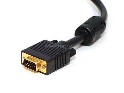 Monoprice Mono 103622 15-Feet Super VGA Male to Male CL2 Rated Video Cable with Ferrites