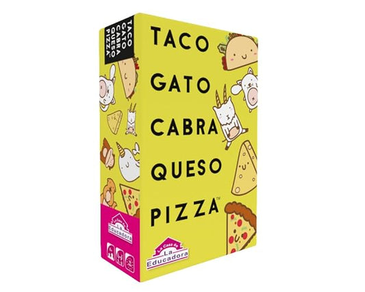 Taco Gato Cabra Queso Pizza | Juegos De Mesa | para Niños de 8 Años O Más | Juego con 64 Cartas | Regalo para Niños |De 3 A 8 Jugadores | En Español | Familia Taco Gato
