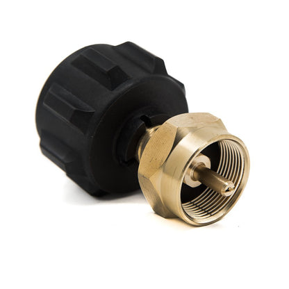 GasOne 50180 Adaptador de Recambio para Tanques de propano de 1 Libra y se Adapta a Tanques de 20 Libras, Negro