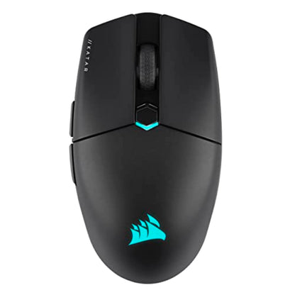 Corsair KATAR Elite Wireless Ratón Ultraligero para Juegos FPS - 26,000 dpi - Forma Simétrica Compacta - hasta 110 Horas de Batería - Compatible con iCUE - PC, PS5, PS4, Xbox - Negro