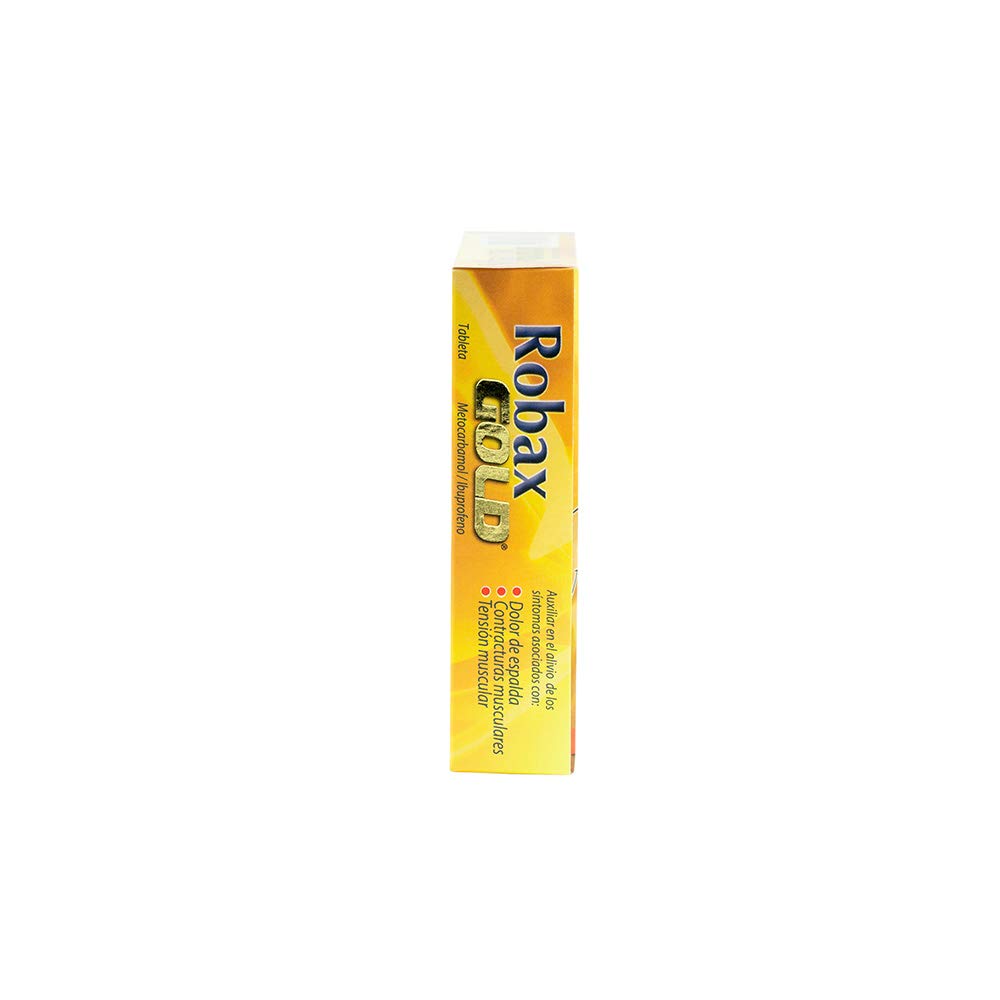 Robax Gold, Relajante Muscular con Efecto Analgésico, para Dolores de Espalda y Tensión Muscular, 24 tabletas