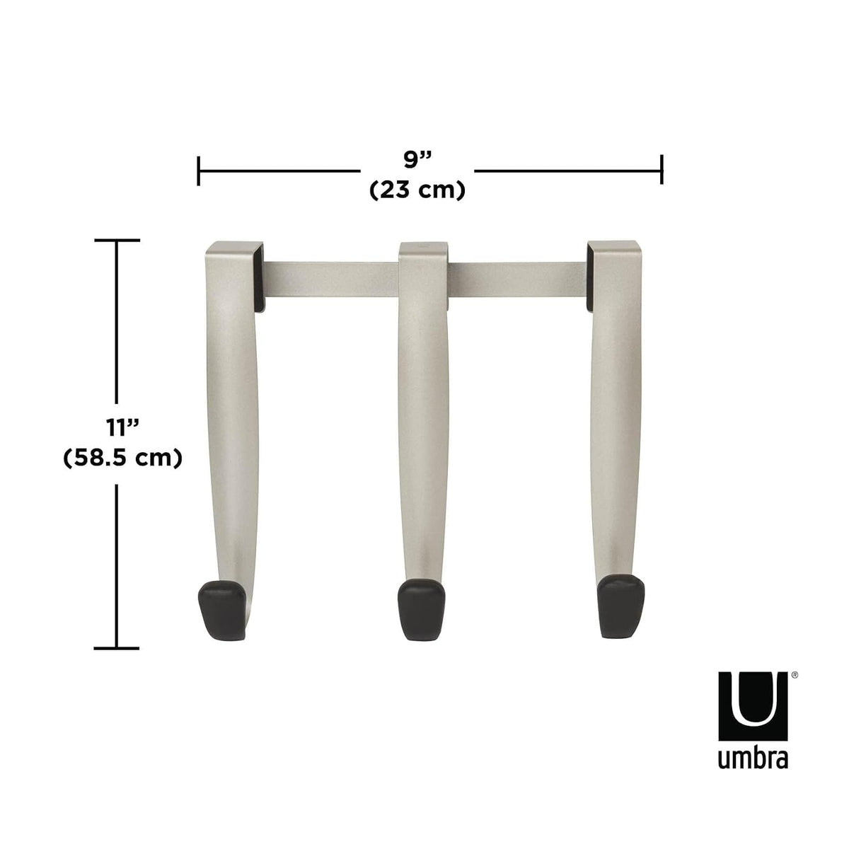 Umbra SCHNOOK OTD, 3 Hook, Negro