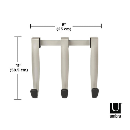 Umbra SCHNOOK OTD, 3 Hook, Negro