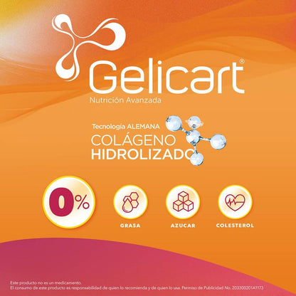 Gelicart Trivance colágeno hidrolizado suplemento alimenticio 60 sobres 10g