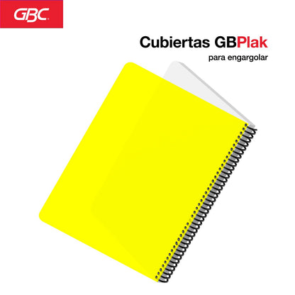 GBC Cubierta Para Encuadernar Tamaño Carta Amarillo Limón 16pt