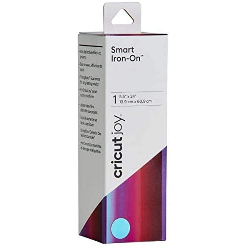 Cricut Smart Iron On (5.5 x 24 Pulgadas, Dalia holográfica) para máquina Joy - Corte sin Mate para Formas de hasta 4 pies y Cortes repetidos de hasta 20 pies