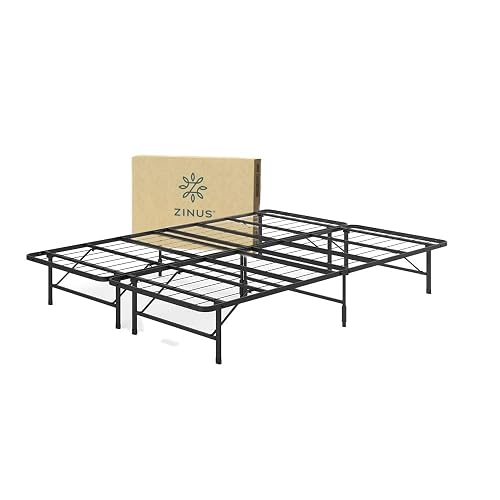 Zinus Smartbase | Base para Cama King con Borde Curvo y Patas de Acero Antiderrapantes para Mayor Estabilidad y Alta Resistencia en Caja | Garantía de 5 años