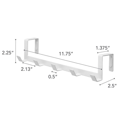 YAMAZAKI Home Smart Wide - Estante para puerta (ancho para el hogar), color blanco