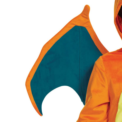 Disfraz de Charizard para niños, disfraz oficial de Pokémon con capucha, talla M (7-8)