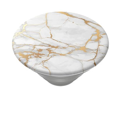 PopSockets - Empuñadura para teléfono con Soporte expandible, Agarre calcomanía, mármol Lutz Dorado