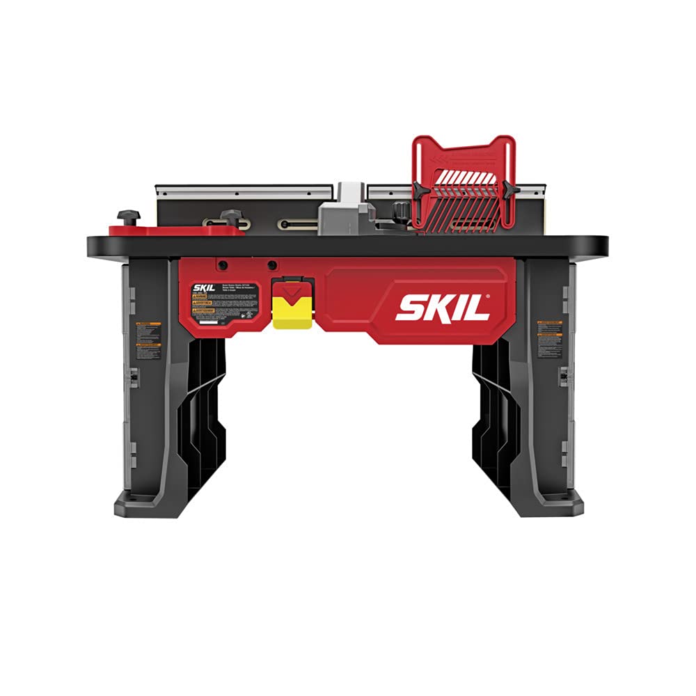 SKIL SRT1039 - Mesa de enrutador portátil con almacenamiento de brocas integrado de doble cara