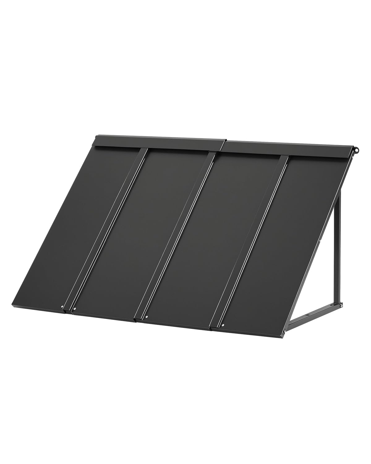 VEVOR Toldo para Exterior, Área de Protección Solar de 1125 x 610 mm Toldo de Acero con Recubrimiento en Polvo Resistente a la Oxidación con Voladizo Compatible para Puerta de 800 mm de Ancho