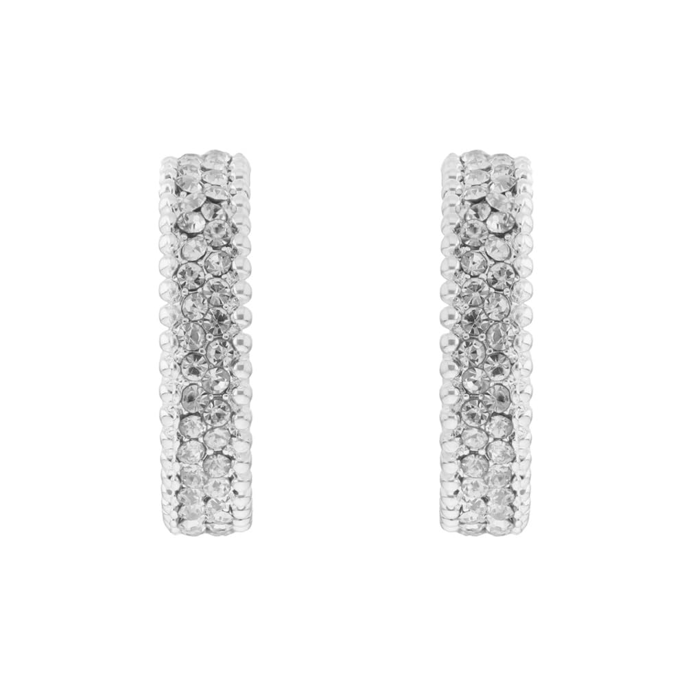Napier Aretes Cristal Letra C Para Mujer