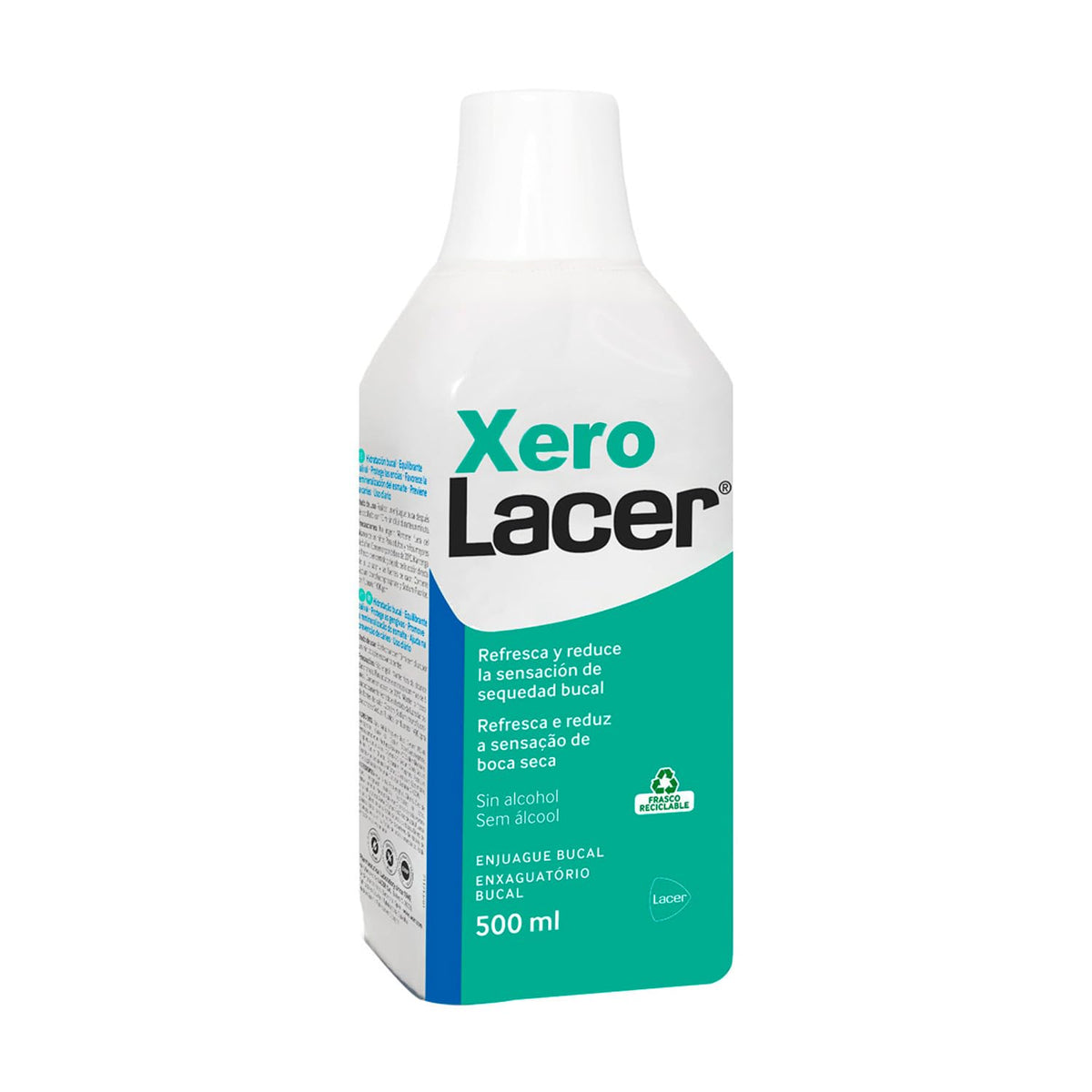 Xerolacer, Enjuague Bucal Refresca y Alivia la sensación de sequedad bucal 500 ml